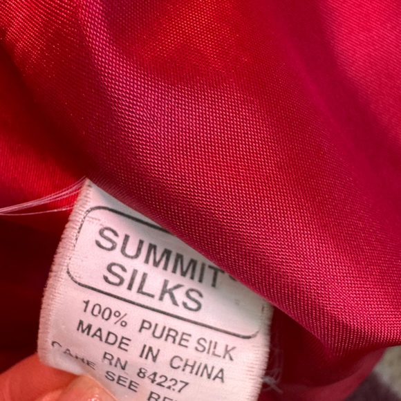 Vintage - Summit‎ Silks - 100% Silk Embroidered Jacket - Picture 8 of 11